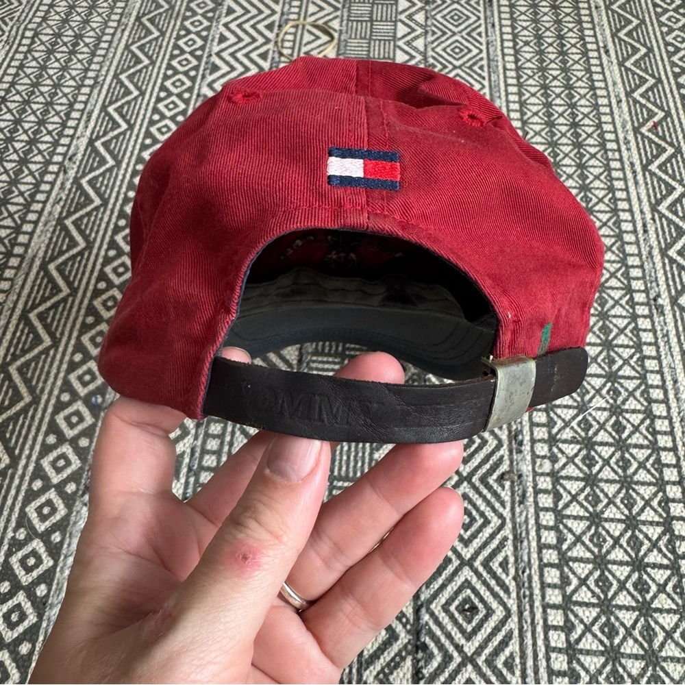 Tommy Hilfiger Vintage Y2K 2001 All American Red Cap - Picture 4 of 10
